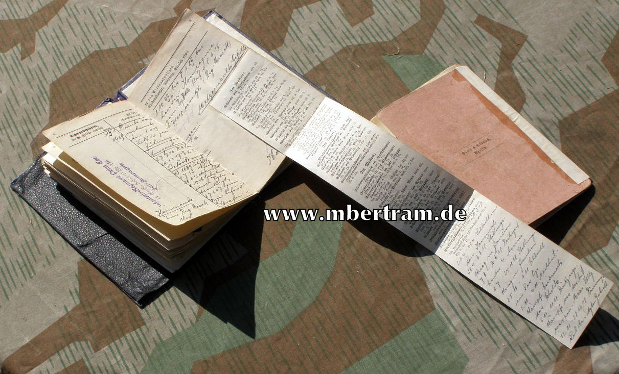 12447-21 Dokumente: Hilfs Hoboist, 6. Würtemb.Inf. Rgt. No. 124