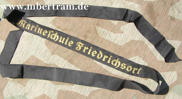 Mützenband Kriegsmarine "Marineschule Friedrichsort "