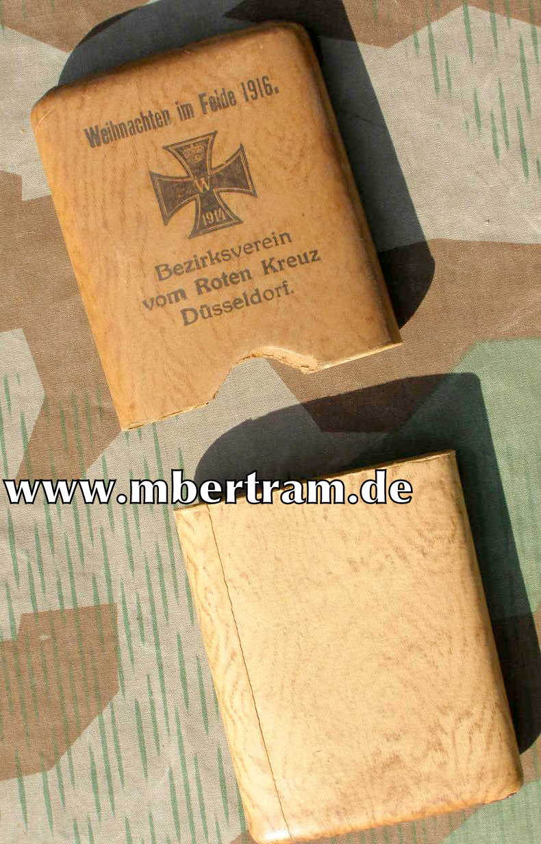 Patriotisches Zigarren Etui, " Weihnachten im Felde 1916
