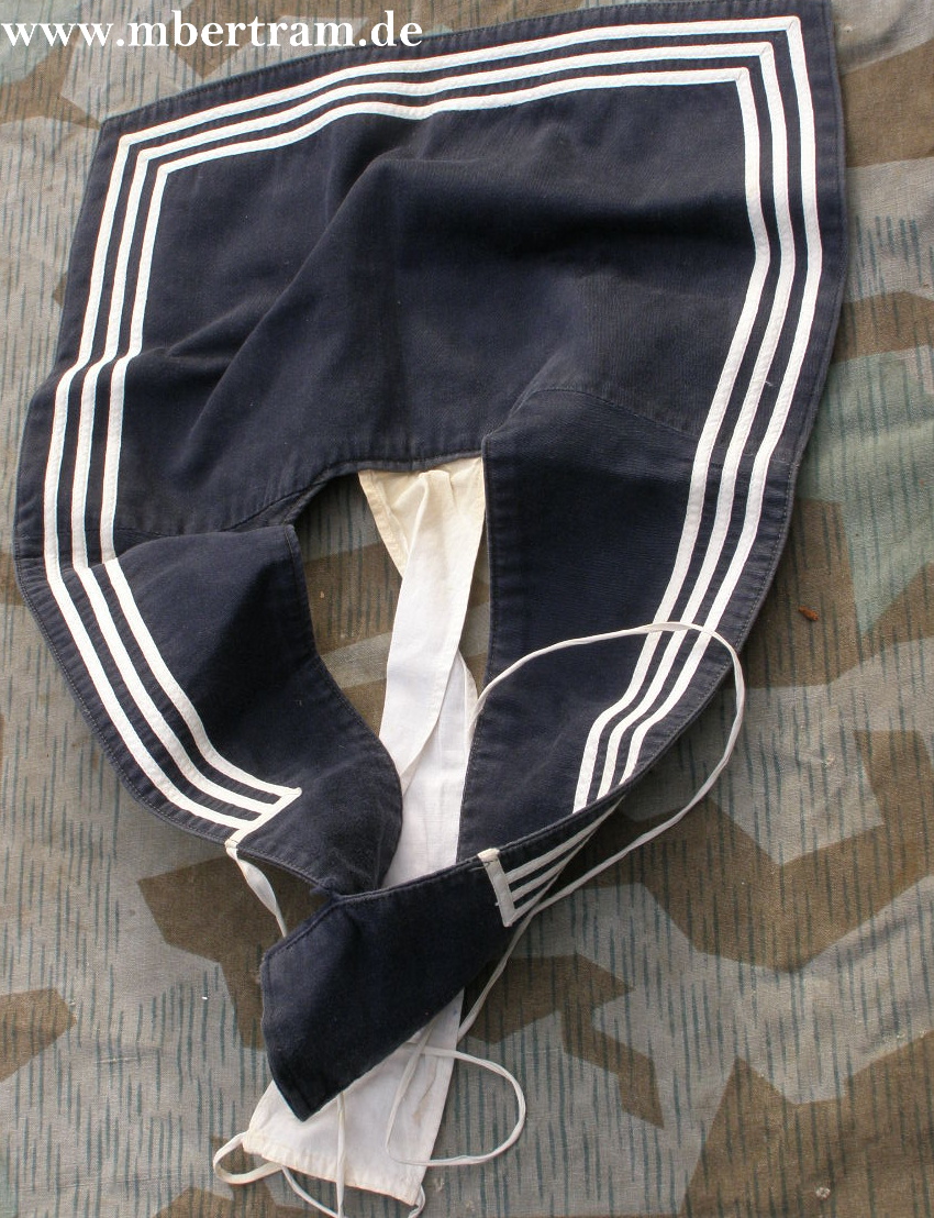 9182-1 Kriegsmarine Kieler Kragen für Matrosenbluse BAK 1943