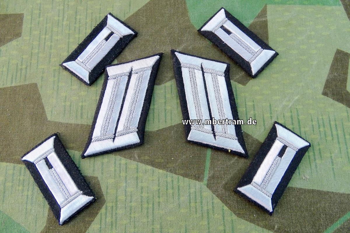 Wehrmacht Heer 4 Parade Ärmelpatten u. Kragenspiegel für einen Pionier Offizier