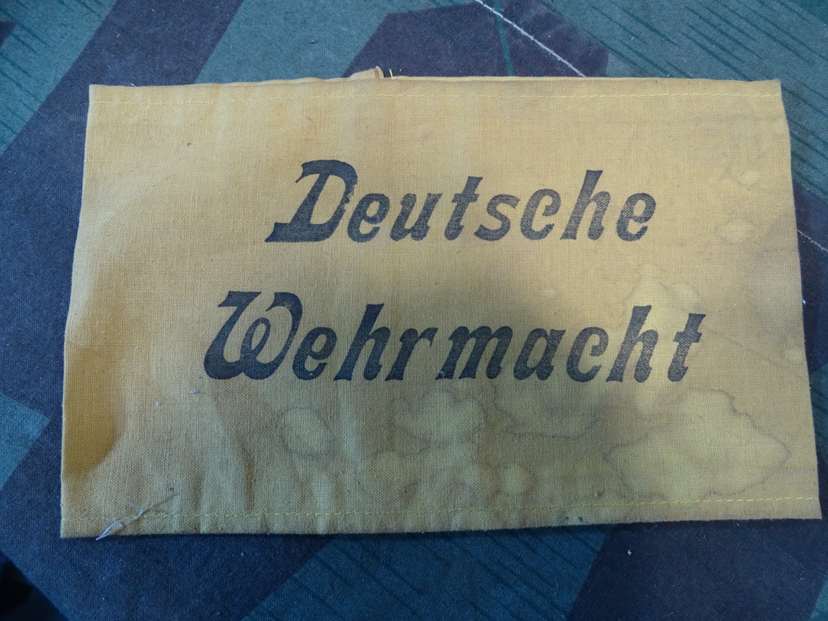 Armbinde "Deutsche Wehrmacht" für Zivilangestellte der WH