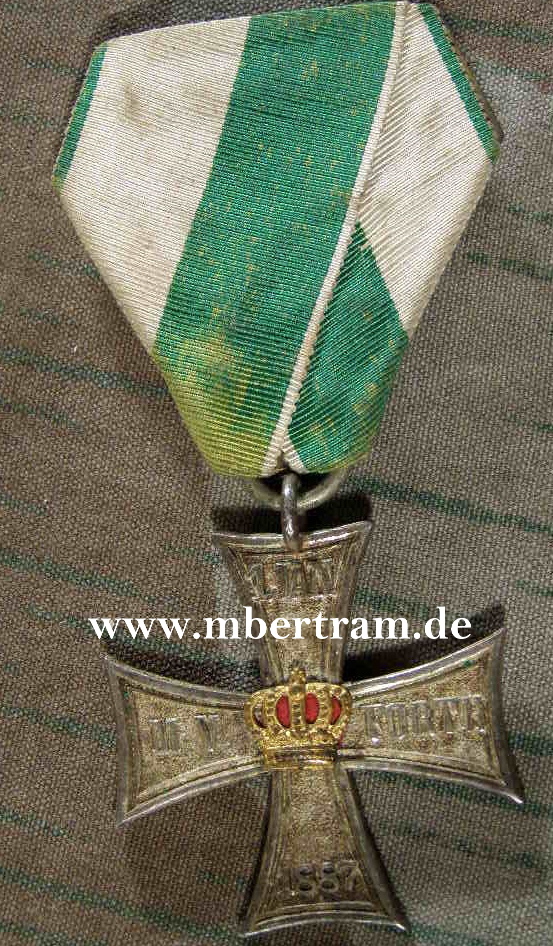 Mitgliedsabzeichen" 1. Jan. 1887 Militärverein Furth" / Sa.