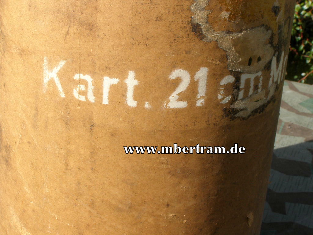13617-5 Transportbehälter," Kart. 21 cm Mörser 18, blj 43