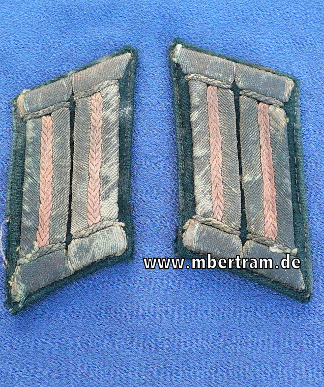 Paar Kragenspiegel der Wehrmacht, Panzertruppe für Offiziere