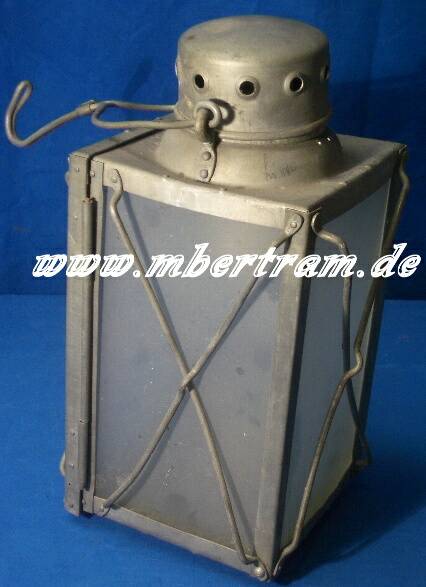 Große Luftwaffen Handlaterne, Alublech. Adler F.L.U.V. 1942