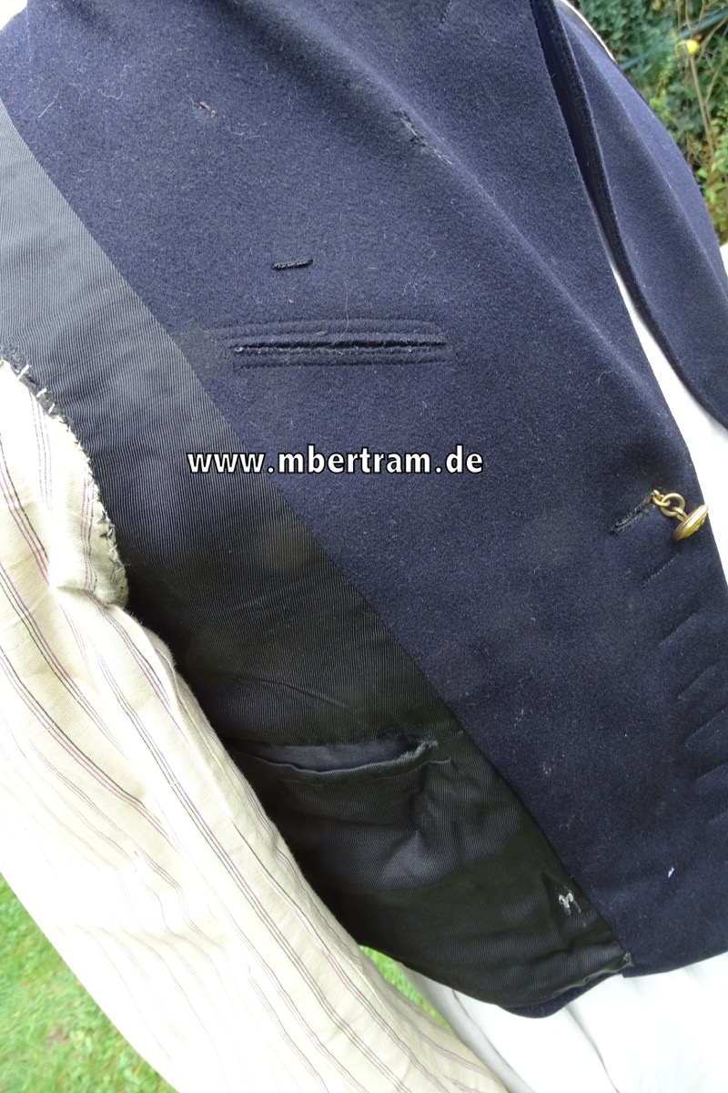 2385-135a0d82095d1f0 KM dunkelblaue Paradejacke, Feuerwerkersmaat, um 1937.