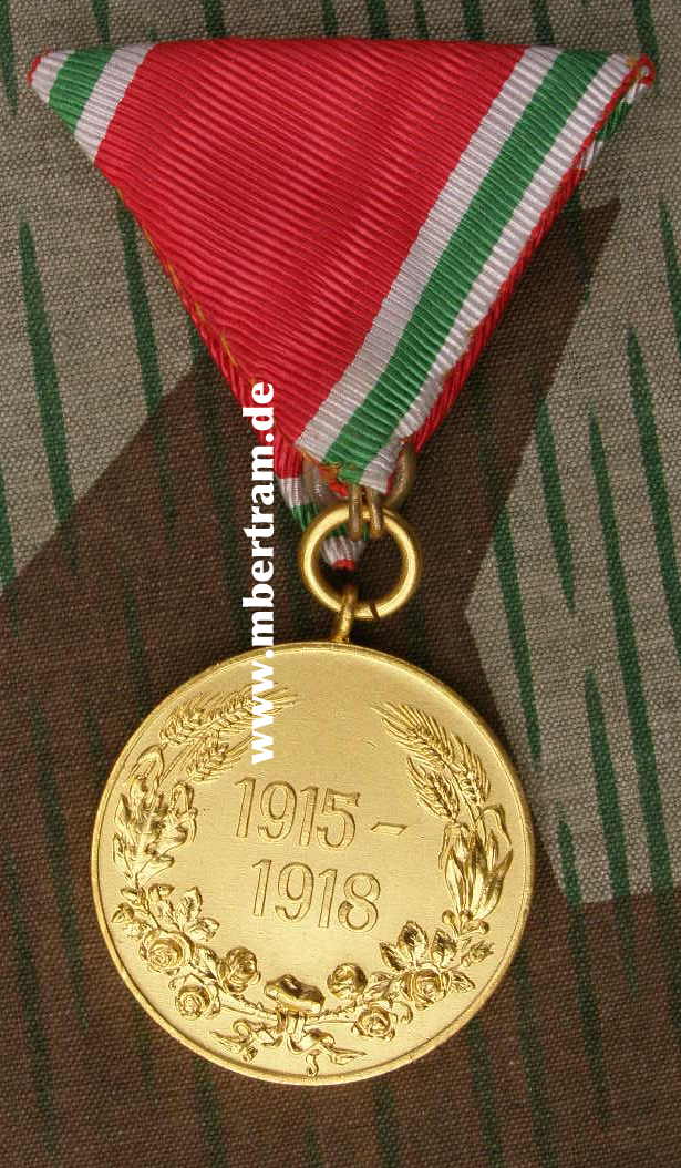 Österreich-Bulgarische Kriegsdenkmünze 1915-1918, Band