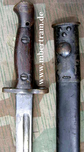 8280-1 Langes altes Original Enfield Bajonett von 1907