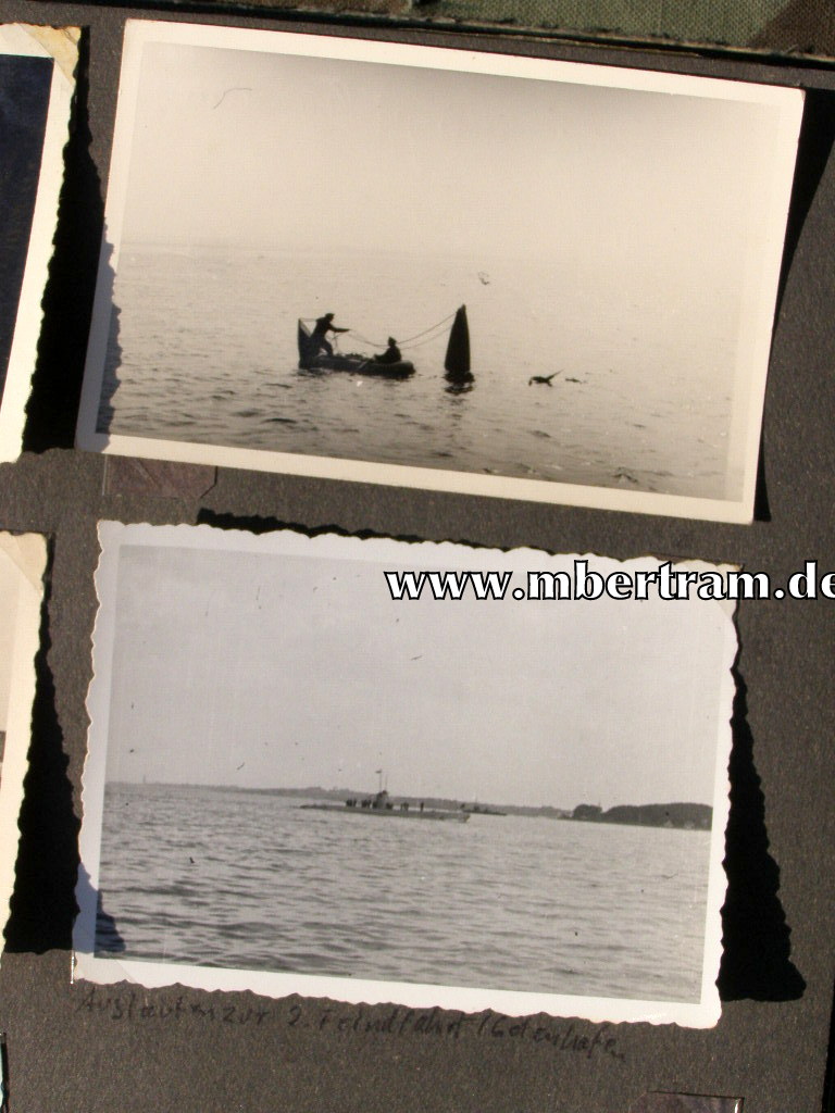 13620-45 Dienstzeit Fotoalbum U 552, Kommandant Erich Topp SELTEN !