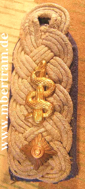 Schulterklappe Oberstltn. / Oberstabsarzt, Sanitätstruppe