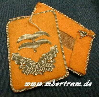 Paar Kragenspiegel Luftwaffe Oberleutnant fliegende Truppe