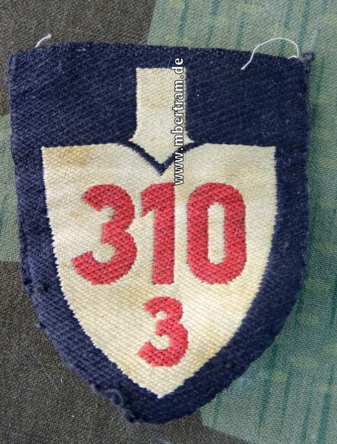 Reichsarbeitsdienst Ärmel Abteilungsspaten, "310/3"
