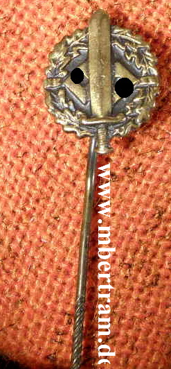 Miniatur: SA SPORTABZEICHEN BRONZE, ca. 13mm