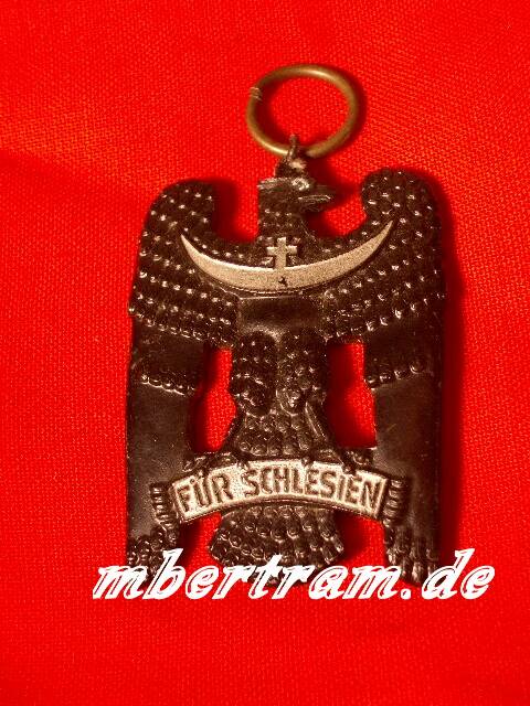 Schlesischer Adler 2. Stufe, Eisen geschwärzt, o. Band. Hst.