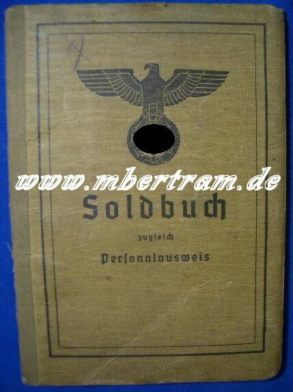 Soldbuch 3.A.R.31, Ek1,EK2,Verw.Abz,Ostmed.Inf.St.Abz.