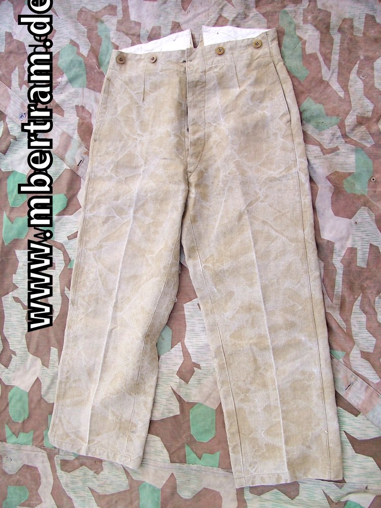 Afrikakorps sandfarbene Feldhose M.40, Selten