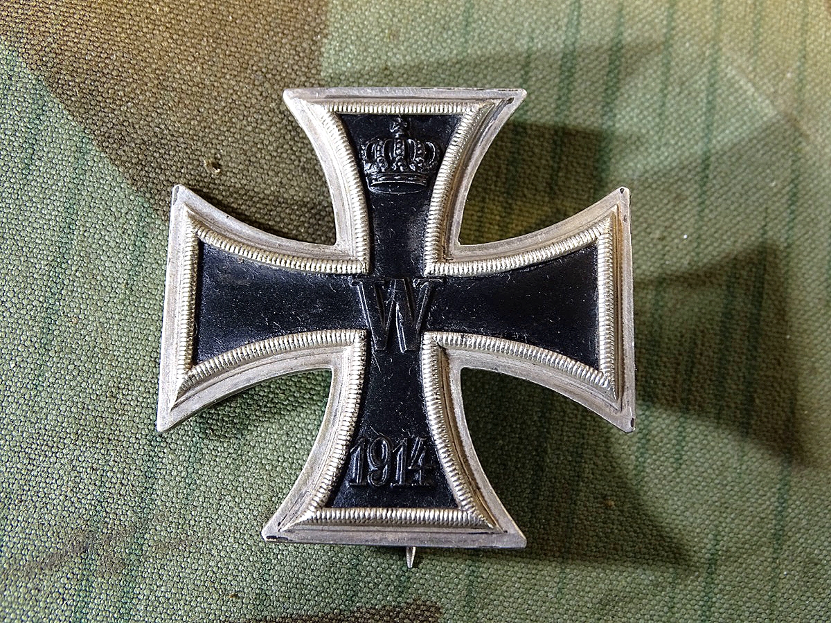 Eisernes Kreuz 1. Klasse 1914, magnetischer Eisenkern mit ca. 99% Schwärzung