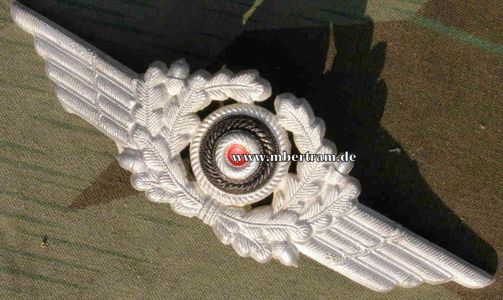 Kokarde für Luftwaffen Schirmmützen, Alu, 1 Splint