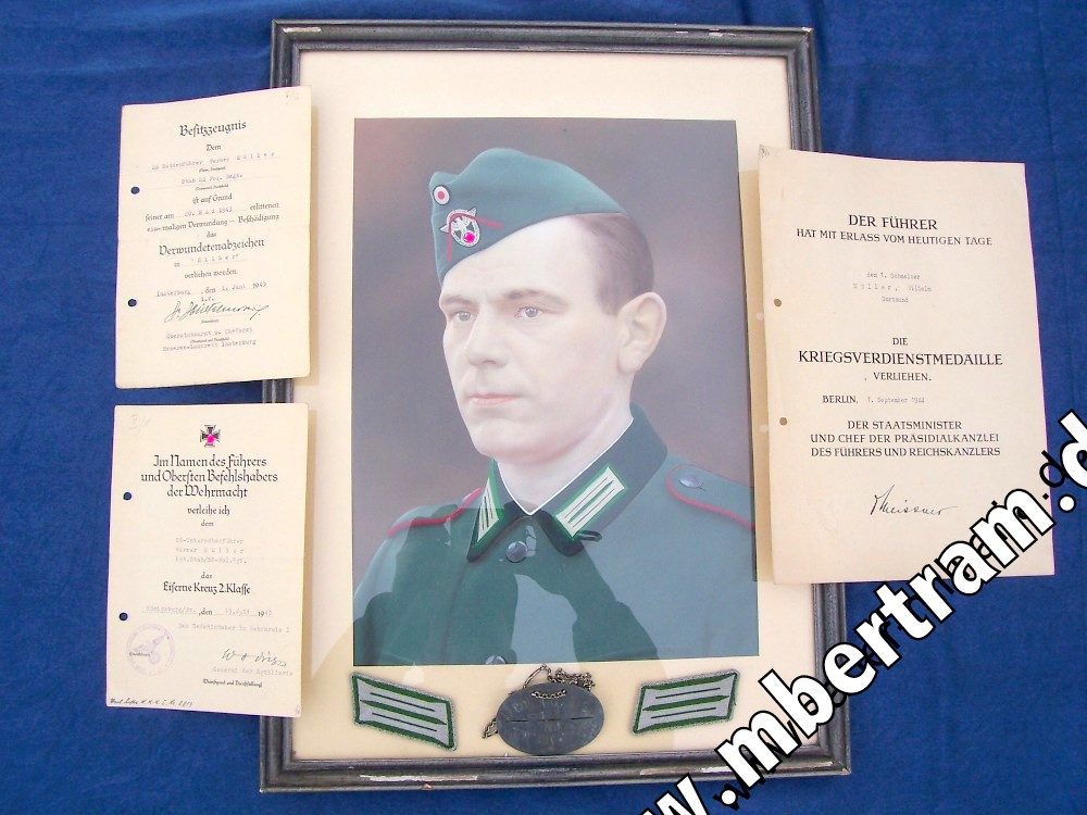 Konvolut SS Unterscharführer Polizei Artillerie Regiment