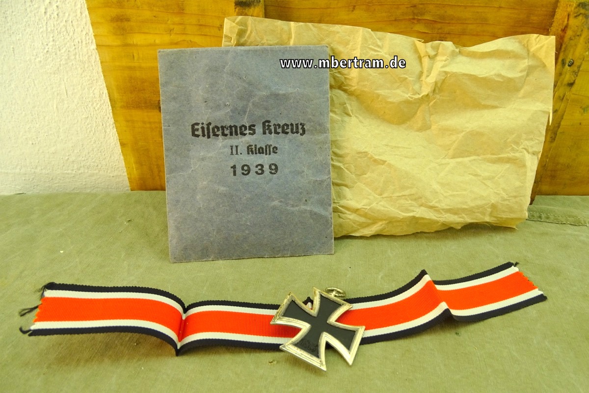Eisernes Kreuz 1939 2. Klasse - Verleihungs Tüte Paulmann & Crone Lüdenscheid