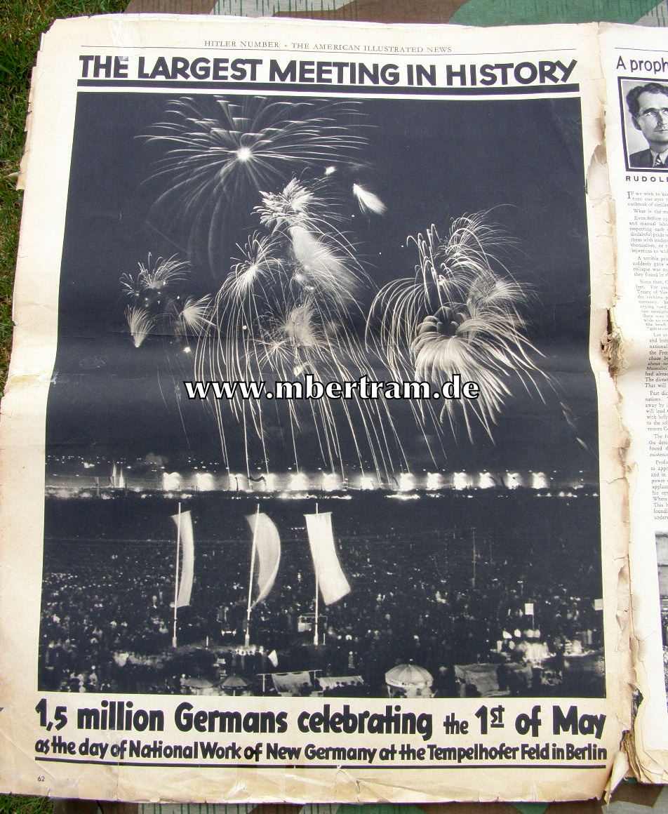 11202-7 Zeitung: American Illustrated News, July 1934, Sonderdruck