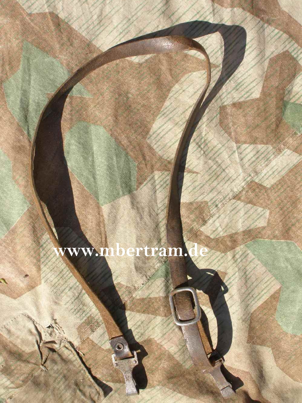 Schulterriemen, braunes Leder, RZM M 2 61/56, RZM OE 27