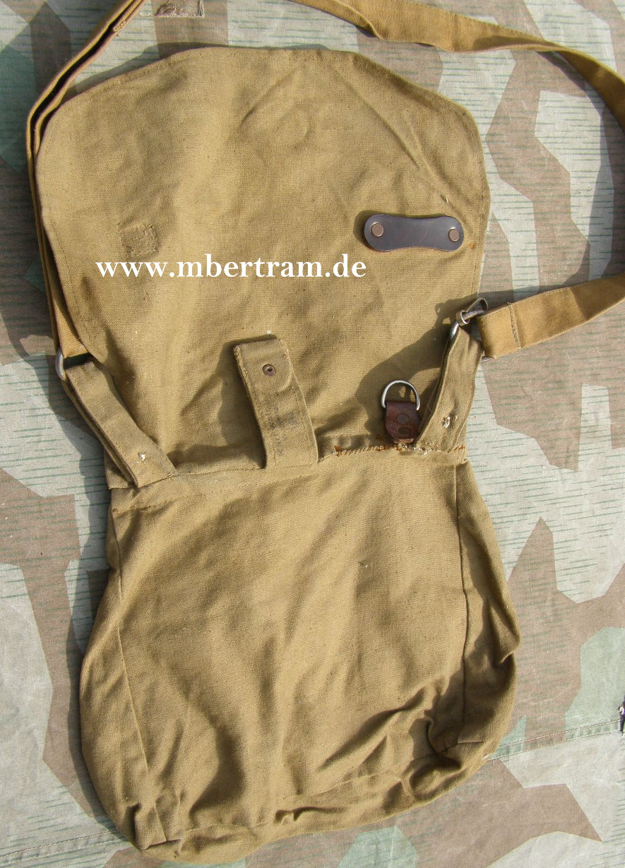 HJ Brotbeutel, mittelgrüner Stoff, Trageriemen, 1943