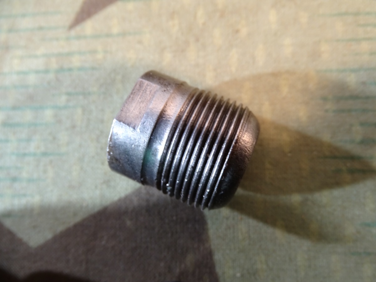 Langer Leuchtspur Einsatz für deutsche Wehrmachts 3,7cm Granaten, Länge ca. 27 mm, Zustand 2