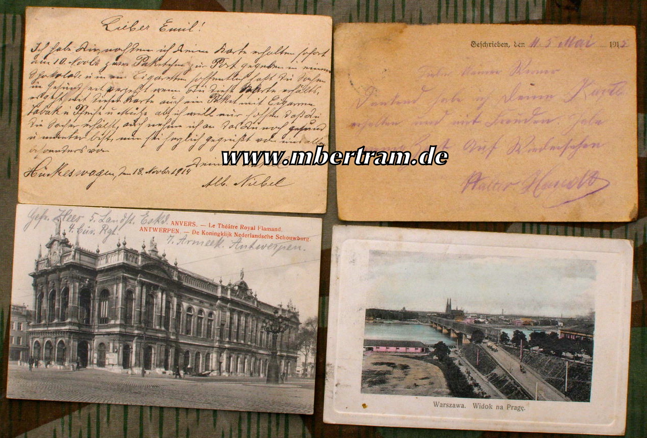 10740-6 35 Feldpostkarten 1. WK, Königl. Landwehr Inf. Rgt. No. 65