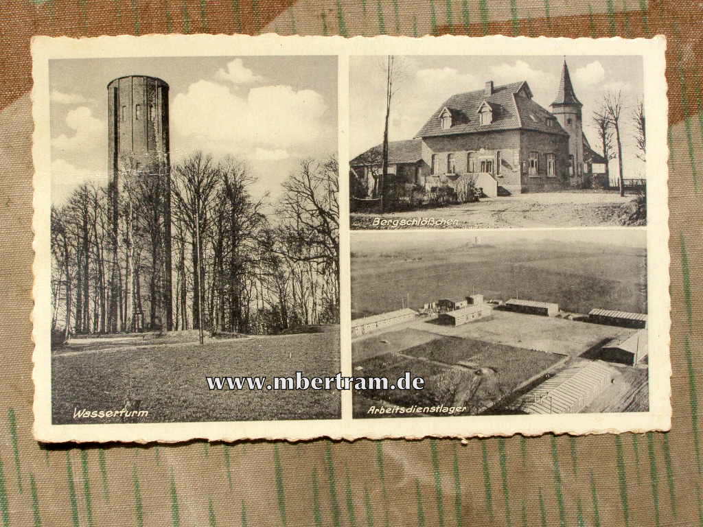 Postkarte, Lageransicht " RAD Abt. 5/210 " "Adolf von Keller"