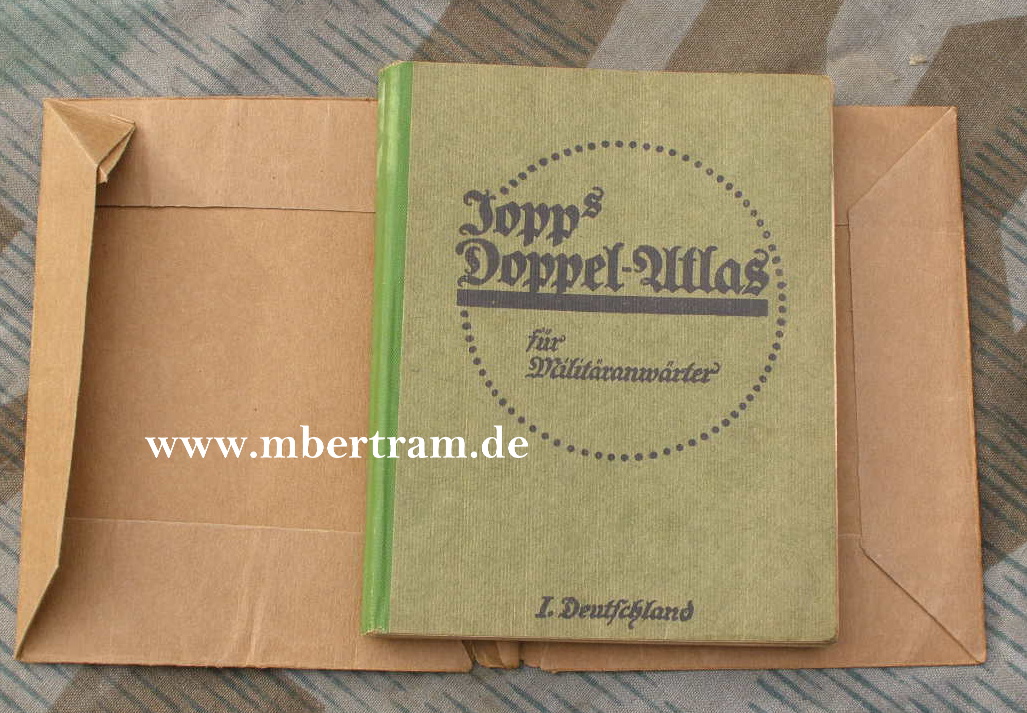"Topp`s Doppel Atlas für Militäranwärter" um 1900