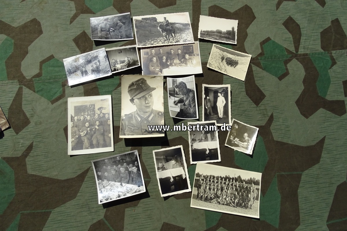 16 Fotos Marine Artillerie / Marine in feldgrauer Uniform