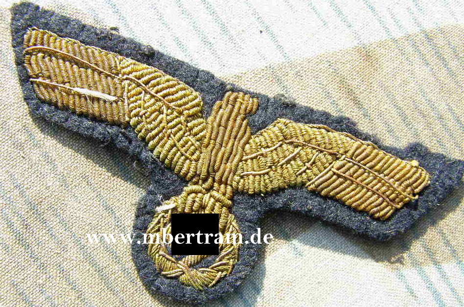 Brustadler Kriegsmarine, Offiziere/Unteroffiziere Metallfaden