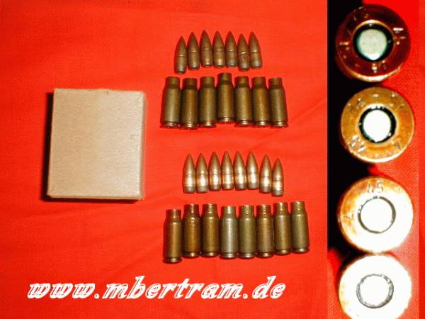 269-1 15 StGw. 44 PATRONEN, NEUWERTIG MIT PAPPSCHACHTEL