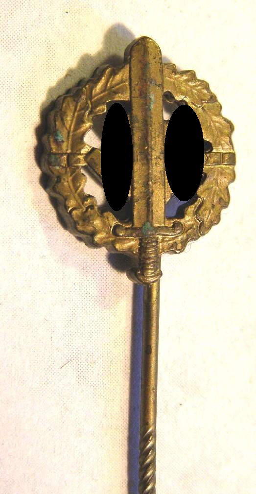SA-Sportabzeichen in Bronze Miniatur 14 mm, an Nadel