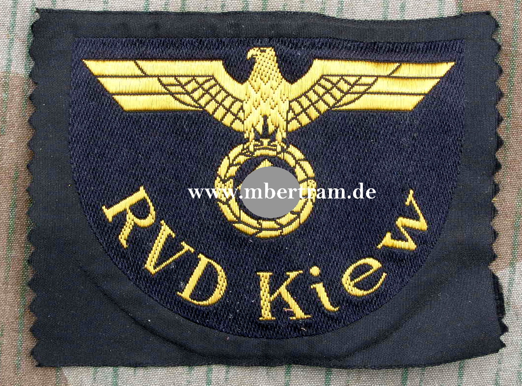 Reichsbahn Ärmeladler "RVD Kiew" ungetragen