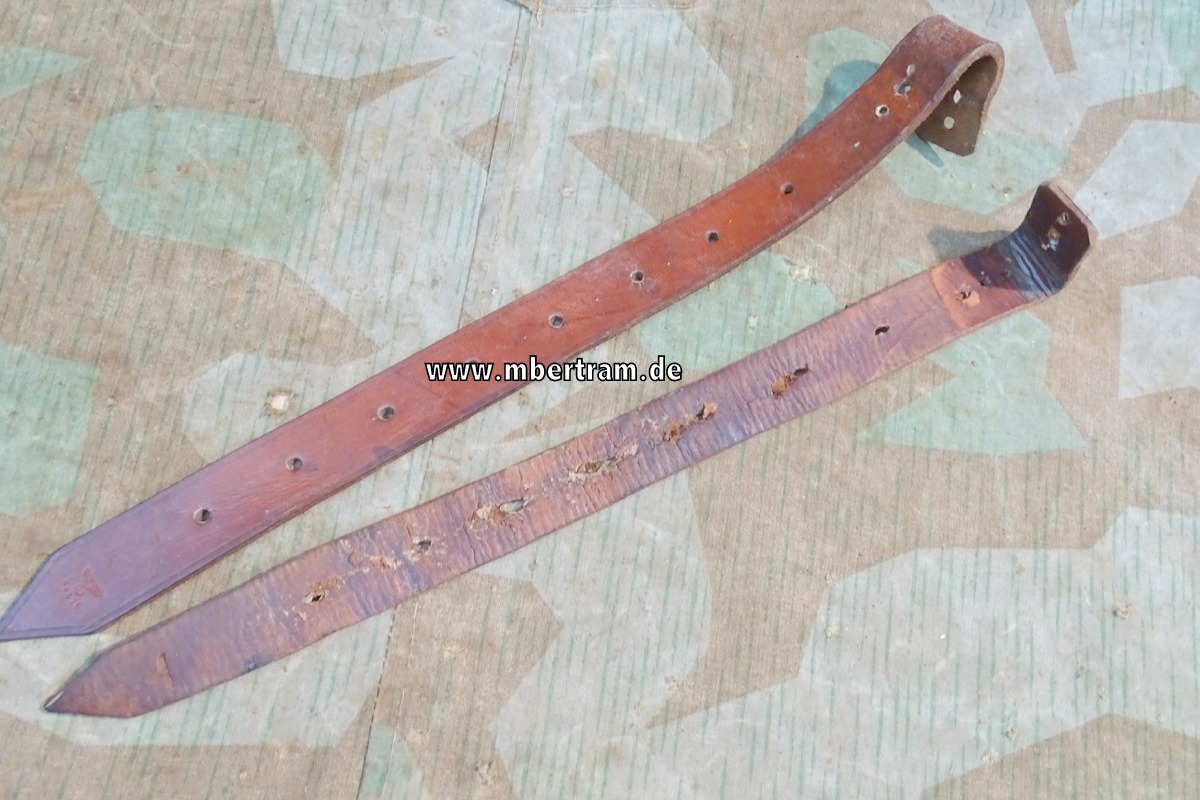 2 Gurte f. Sattel Kavallerie Wehrmacht mit WaA je ca. 43cm