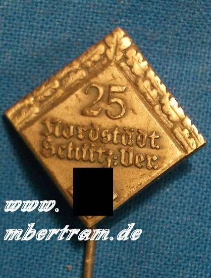 für 25 Jahre Mitgliedschaft Nordstädter Schützenverein