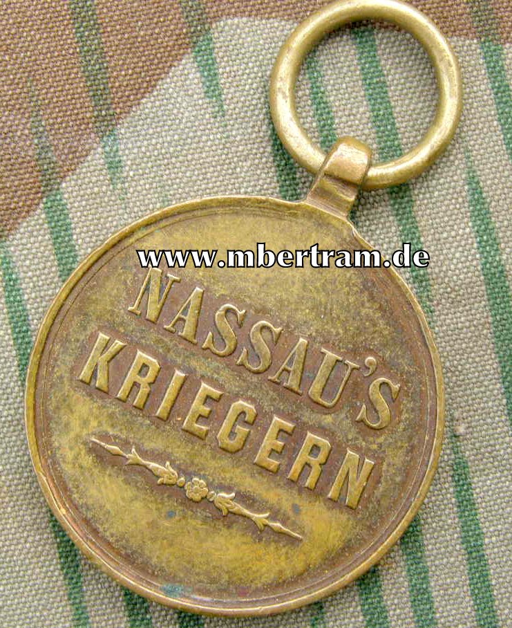 Nassau: Feldzeichen für 1866, Buntmetall