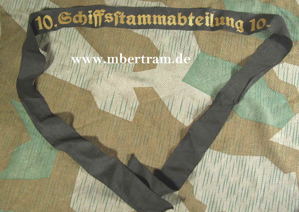 Mützenband Kriegsmarine "10. Schiffsstammabteilung "