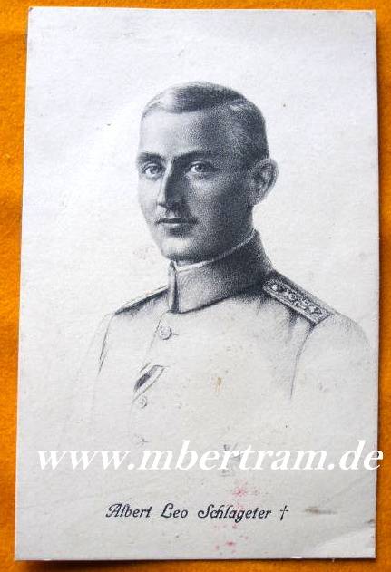 Portraitpostkarte Albert Leo Schlageter. Aus Album