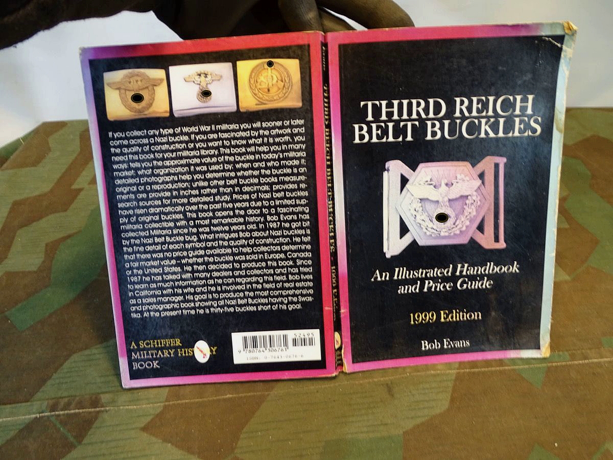 Koppelschloss Buch Third Reich Belt Buckles, von 1999, illustrated Handbook and price guide