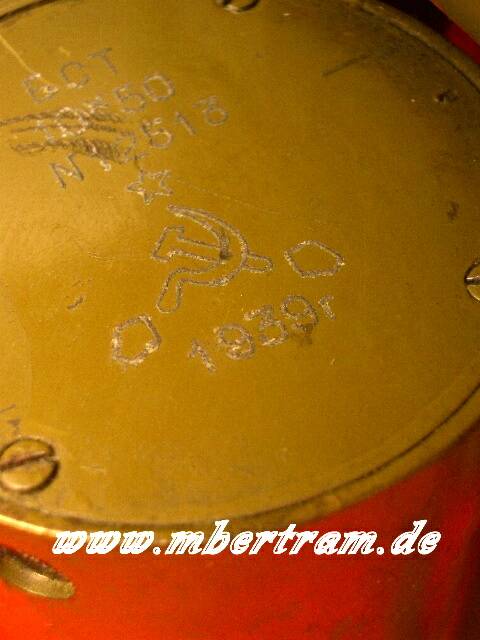 Scherenfernrohr Russisch 1939, deutsche Beute, mit Kiste