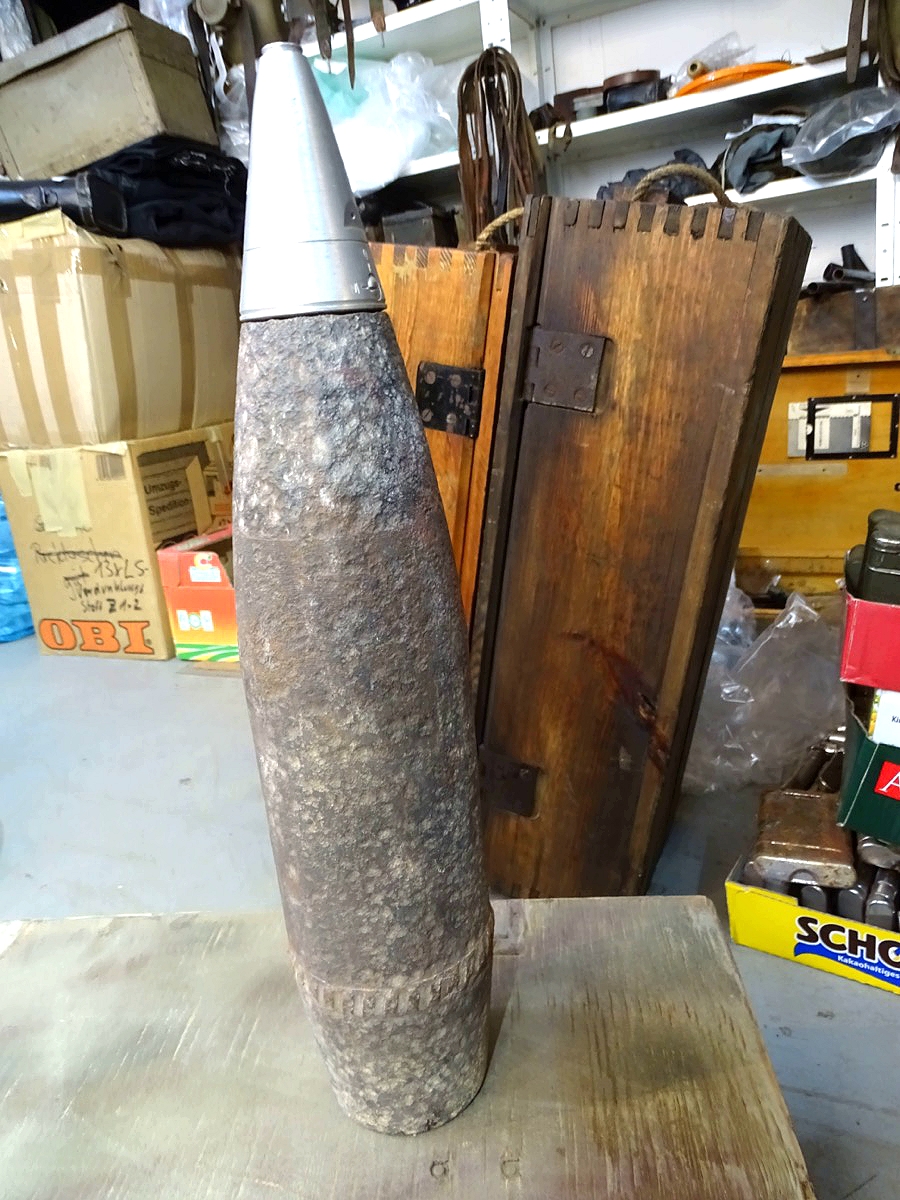 Wehrmacht 10,5 cm Deko Sprenggranate für LFH 18, Feldhaubitze