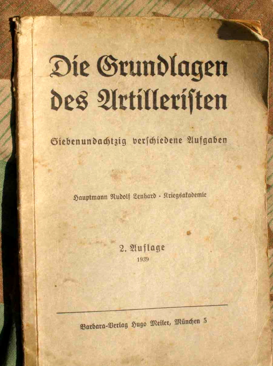 Lenhardt,R.: Grundlagen für den Artilleristen, 1939