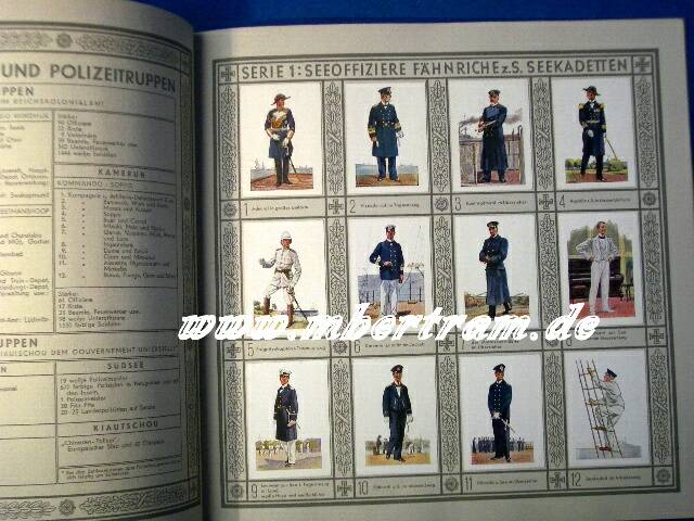 Waldorf-Astoria, Uniformen der Marine und Schutztruppen