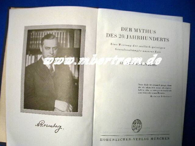 Rosenberg, Alfred : Der Mythos des 20.Jahrhunderts, 1943