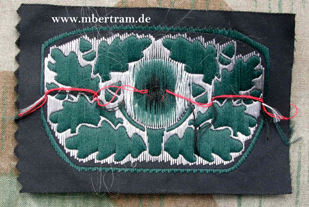 Mützeneichenlaub für Offiziersfeldmütze alter Art, gewebt