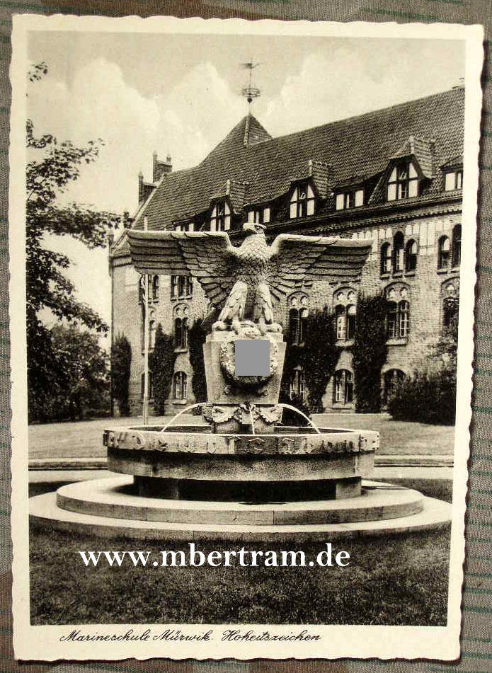 "Marineschule Flensburg Mürwick mit Hoheitszeichen"